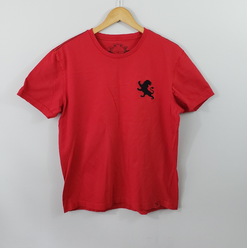 Express T Shirt Red Size Large
